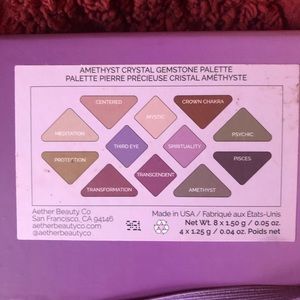 Aether amethyst crystal gemstone palette